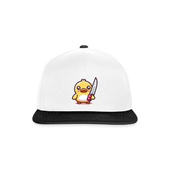 canard au couteau - Casquette snapback - blanc/noir - Devant