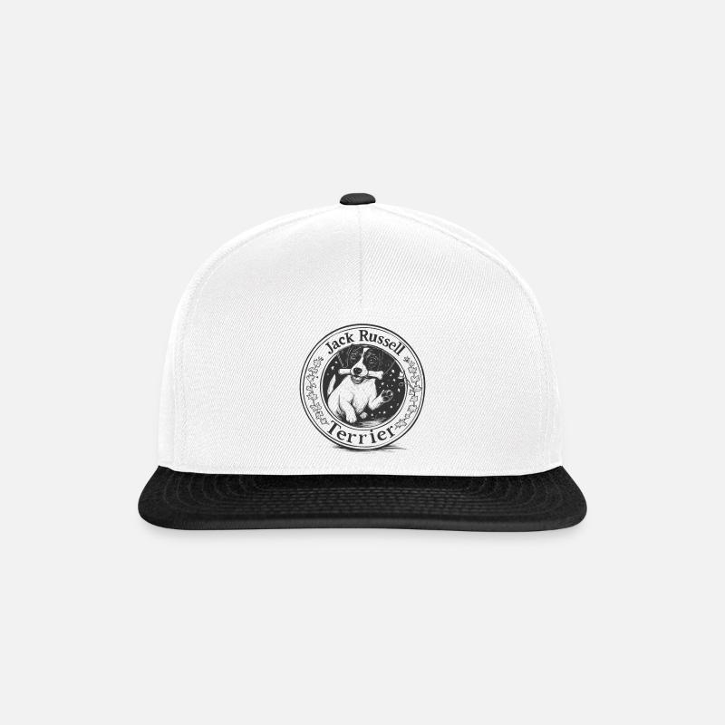 Jack Russell - Snapback Cap - Weiß/Schwarz