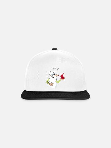 Hello Maestro Mit Blutkörperchen Globus - Snapback Cap - Weiß/Schwarz