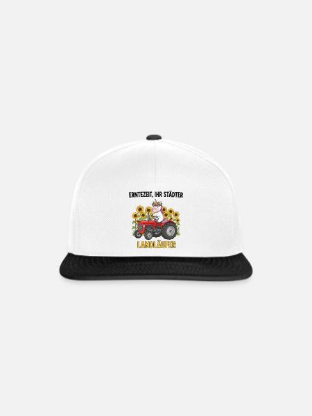 Erntezeit Landläufer - Snapback Cap - Weiß/Schwarz