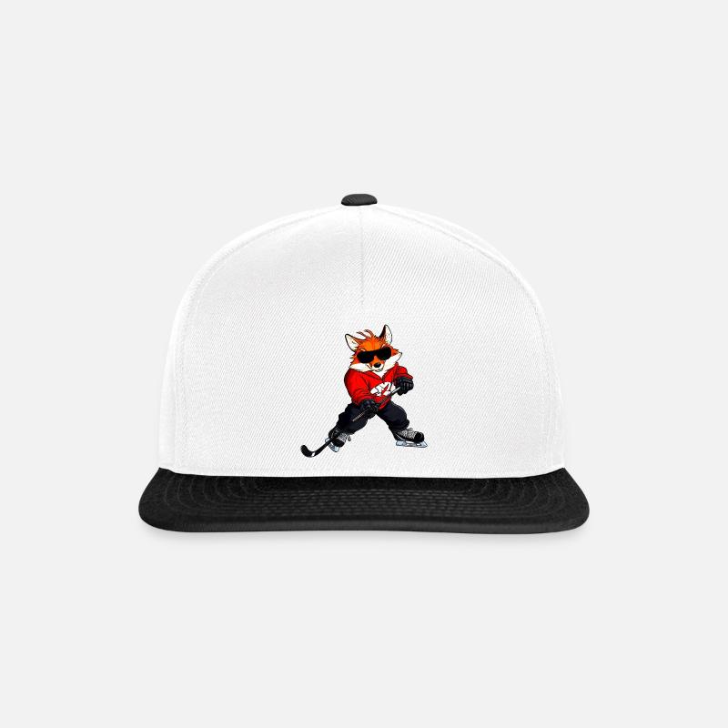 Eishockey Fuchs - Snapback Cap - Weiß/Schwarz
