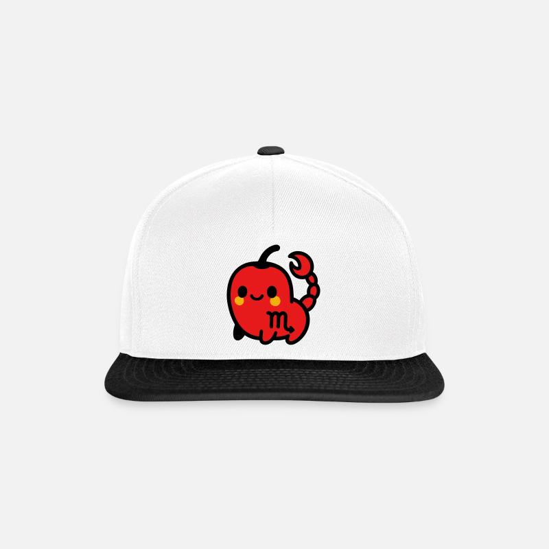 Sweet Chili Scorpion - Snapback Cap - white/black