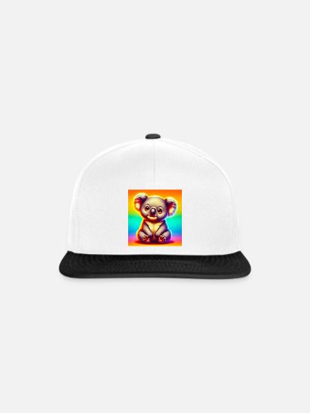 Koala - Snapback Cap - Weiß/Schwarz