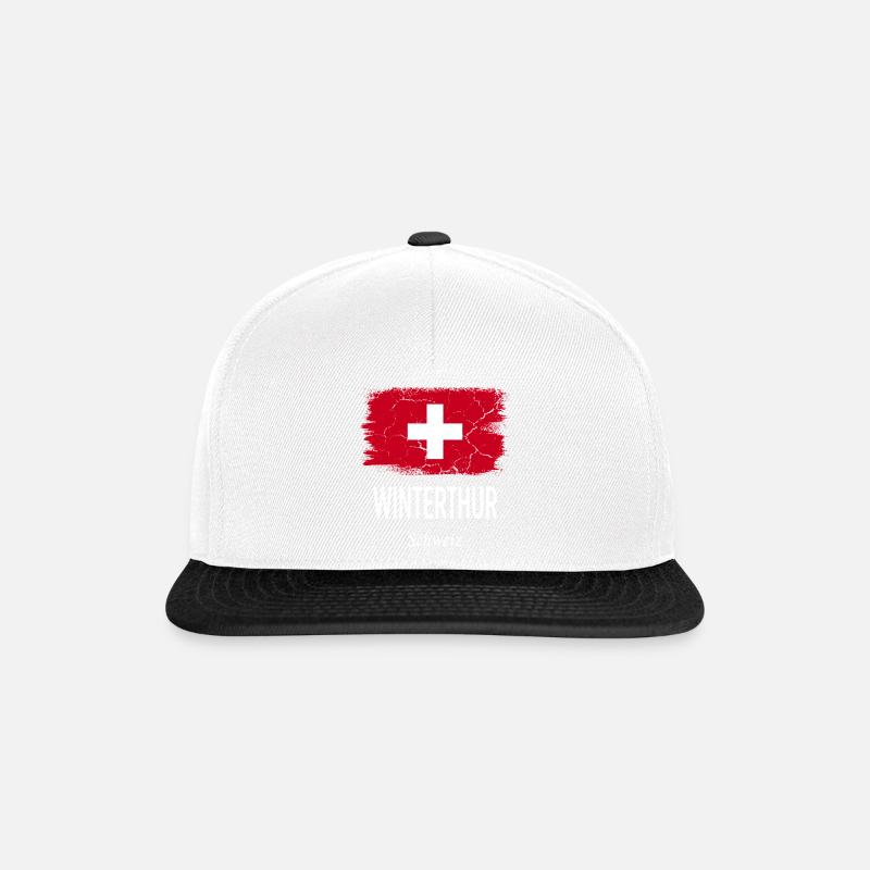 Winterthur - Casquette snapback - blanc/noir