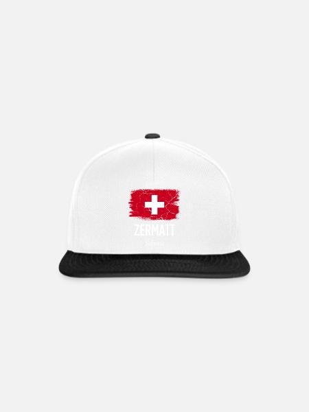 Zermatt - Snapback Cap - Weiß/Schwarz