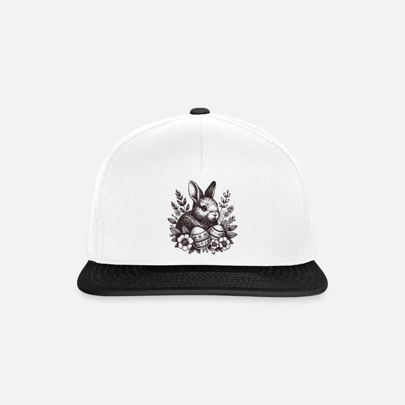 Easter Bunny - Snapback Cap - white/black