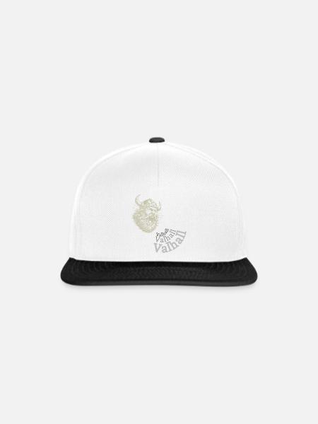 Valhalla Calling – Viking Warrior - Snapback Cap - Weiß/Schwarz