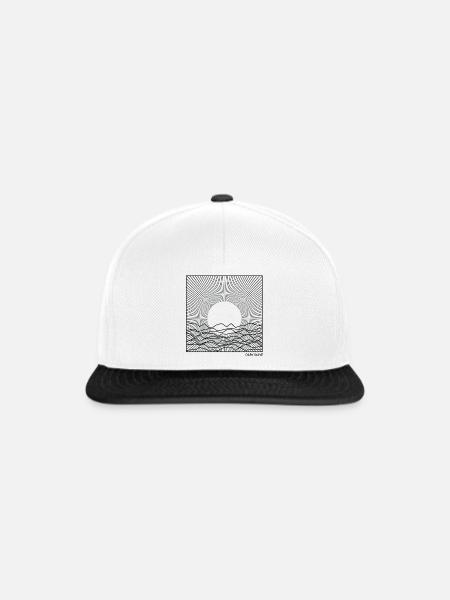 Dark-Wave-Musik - Snapback Cap - Weiß/Schwarz