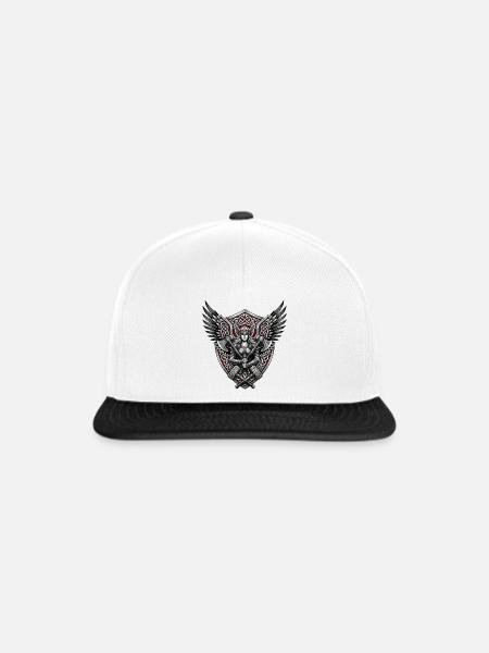 Vikinger Wächter der Runenkrone - Snapback Cap - Weiß/Schwarz