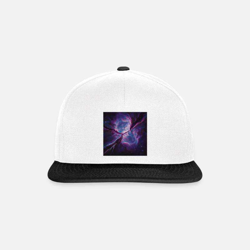 Céleste - Casquette snapback - blanc/noir