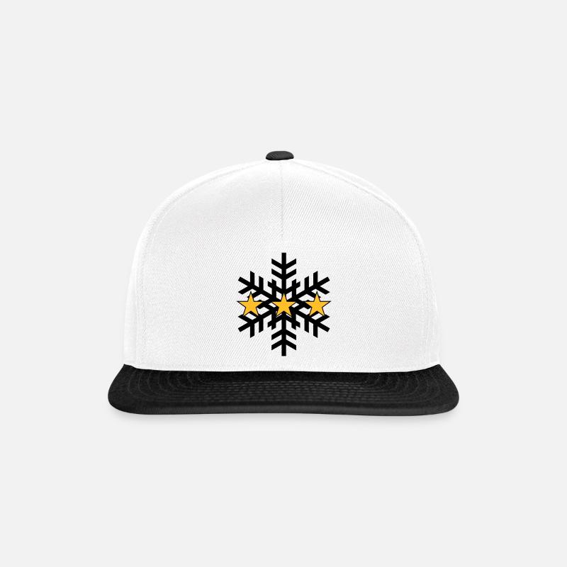 Skiing ! - Snapback Cap - white/black