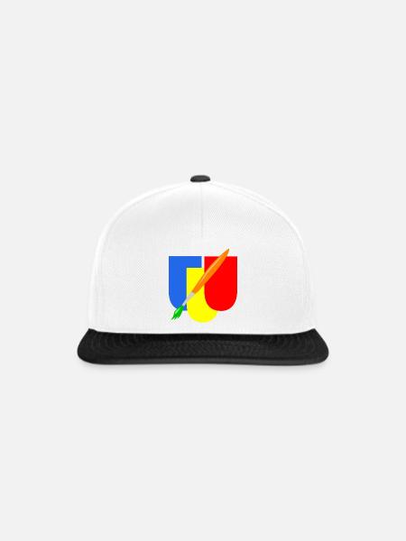 maler wappen handwerk - Snapback Cap - Weiß/Schwarz