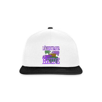 Lüneburger Heide Motiv - Snapback Cap - Weiß/Schwarz - Vorne