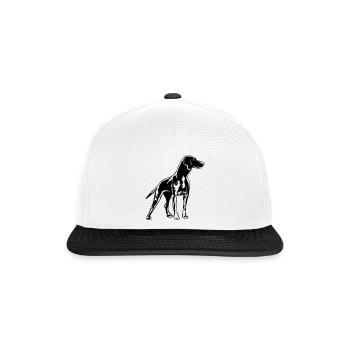 Magyar Vizsla - Snapback Cap - white/black - Front