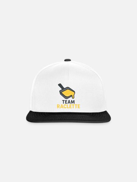 Team Raclette - Snapback Cap - Weiß/Schwarz