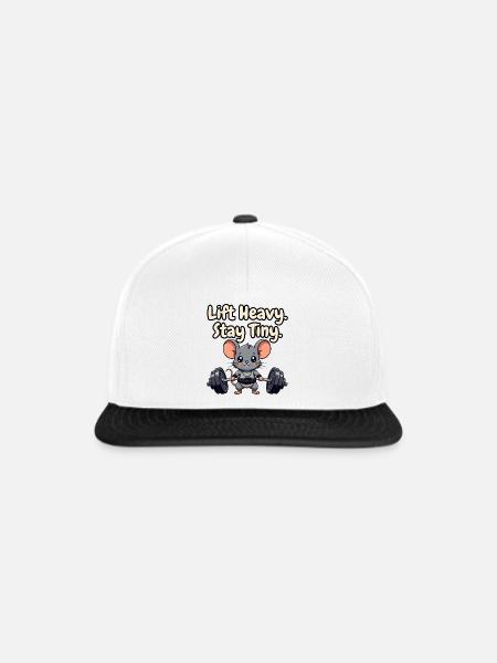 Hebe schwer Bleib Klein - Snapback Cap - Weiß/Schwarz