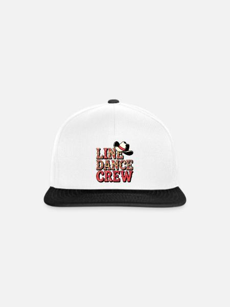 Line Dance Gruppe - Snapback Cap - Weiß/Schwarz