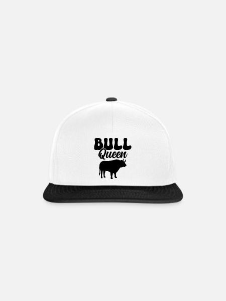 Bull Queen - Snapback Cap - Weiß/Schwarz