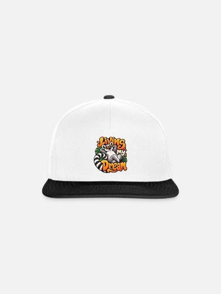 Lemur - Snapback Cap - Weiß/Schwarz