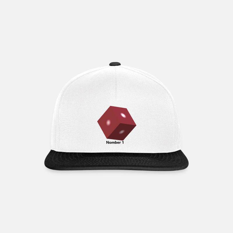 Cube - Casquette snapback - blanc/noir