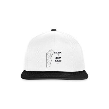 I saw that - Jesus - Snapback Cap - Weiß/Schwarz - Vorne