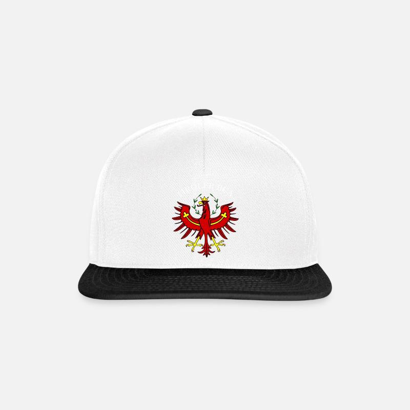 Tiroler Bua Tirol - Snapback Cap - Weiß/Schwarz