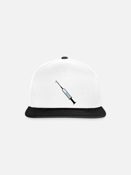 Medizin - Snapback Cap - Weiß/Schwarz