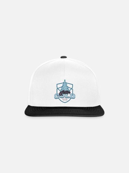 Stylish into Winter - Snapback Cap - Weiß/Schwarz