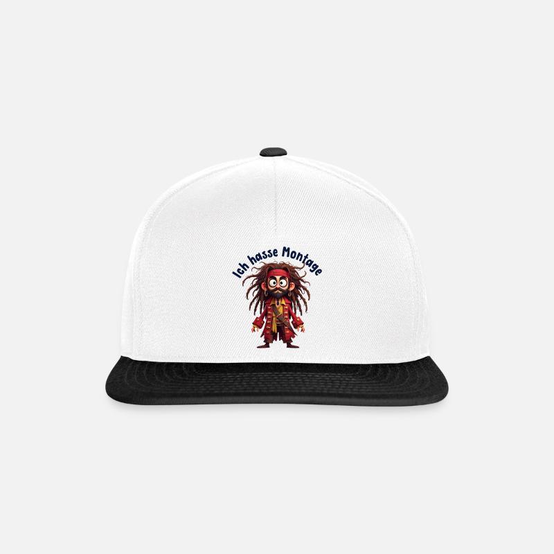 I hate Mondays - Snapback Cap - white/black