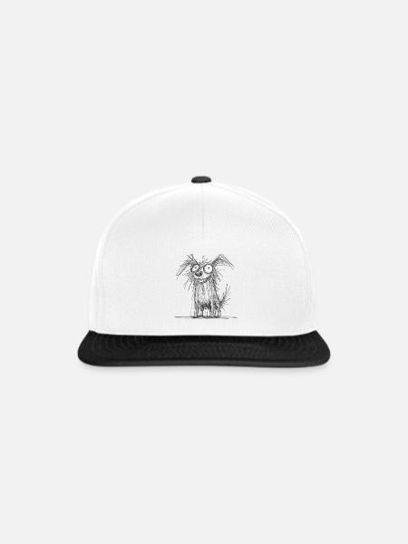 Sketchy Dog - Snapback Cap - Weiß/Schwarz