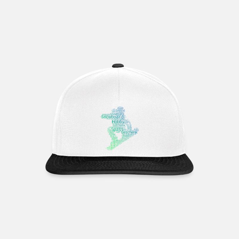 Statement for all snowboarders - Snapback Cap - white/black