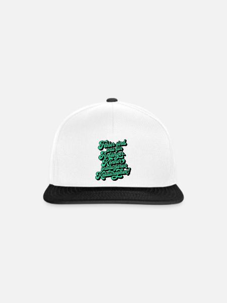 Fehler sind was für Anfänger - Snapback Cap - Weiß/Schwarz