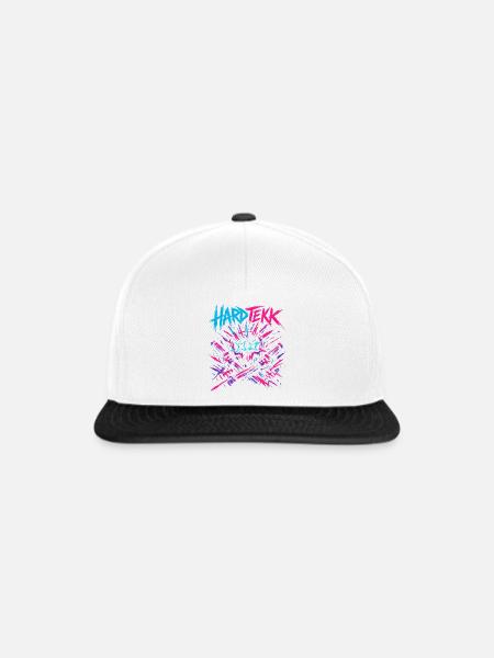 Hardtekk Tekke Ostdeutschland - Snapback Cap - Weiß/Schwarz