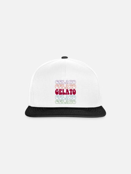 Gelato Eiskrem - Snapback Cap - Weiß/Schwarz