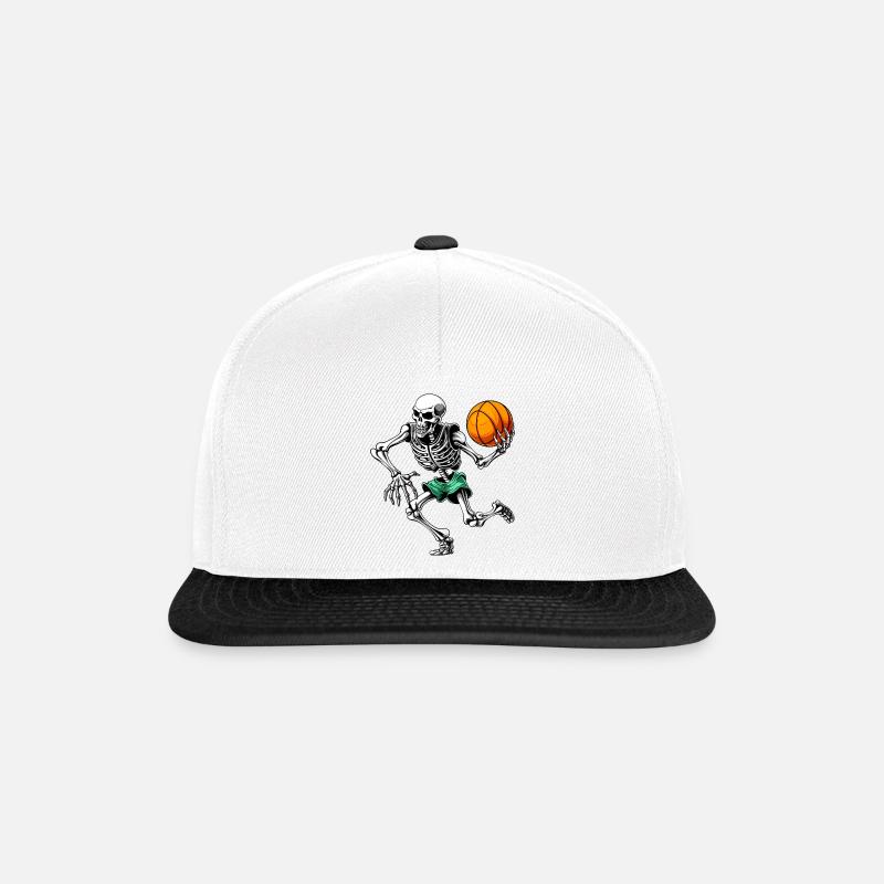 Hooper Skelett - Snapback Cap - Weiß/Schwarz