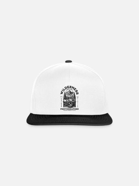 Wildernis Naturfotograf - Snapback Cap - Weiß/Schwarz