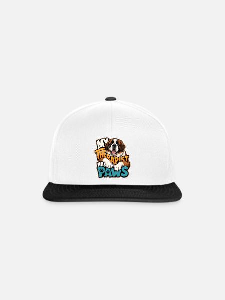 Sankt Bernhard - Snapback Cap - Weiß/Schwarz