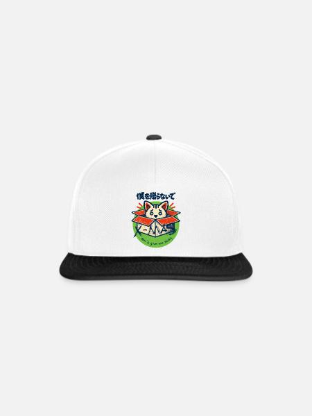 Don´t give me away. - Snapback Cap - Weiß/Schwarz