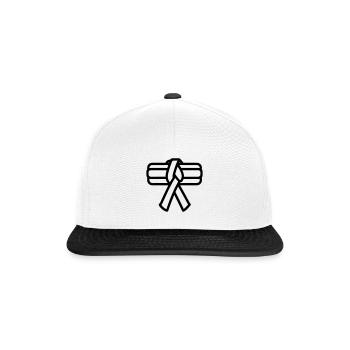 belt - Snapback Cap - white/black - Front