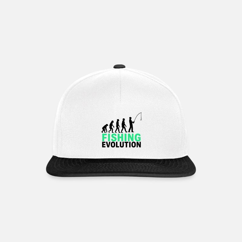 Évolution de la pêche Pêcheur Nature - Casquette snapback - blanc/noir