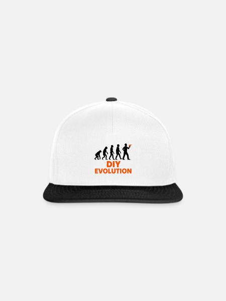 DIY Evolution Handwerk - Snapback Cap - Weiß/Schwarz