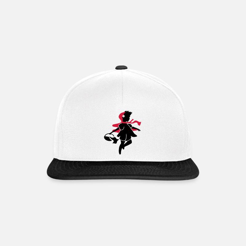 Rotkäppchen auf dem Weg zur Großmutter - Snapback Cap - Weiß/Schwarz