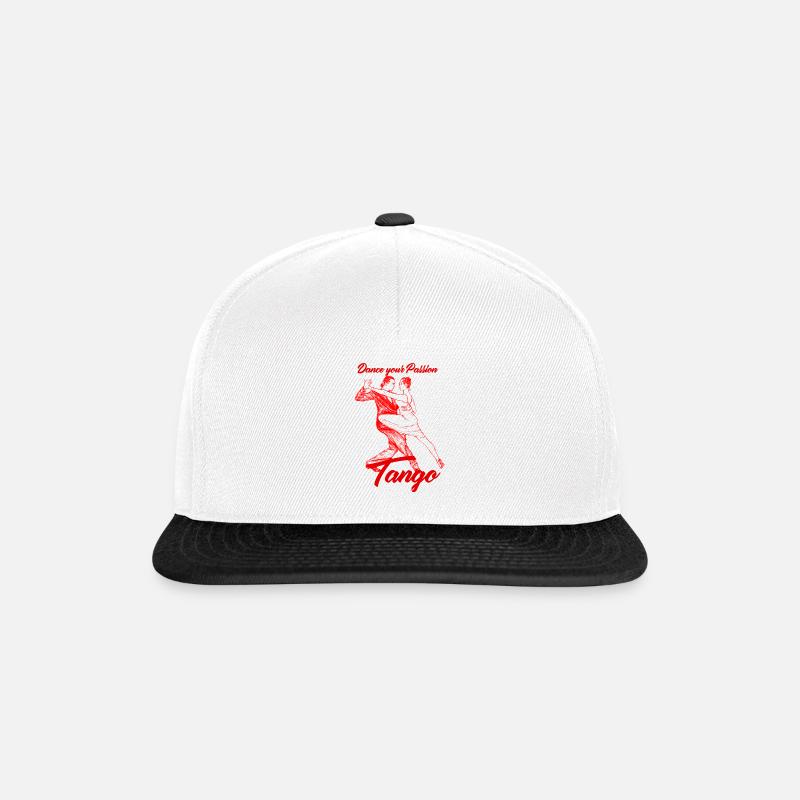 Tango Tanzen Tanzpaar Tanzschule - Snapback Cap - Weiß/Schwarz