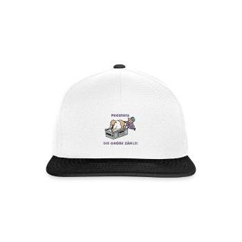 Scharfsinniger Urologe Klinikalltag - Snapback Cap - Weiß/Schwarz - Vorne