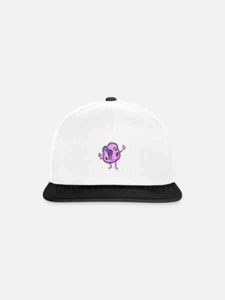 Zelle Biologie Blogger - Snapback Cap - Weiß/Schwarz