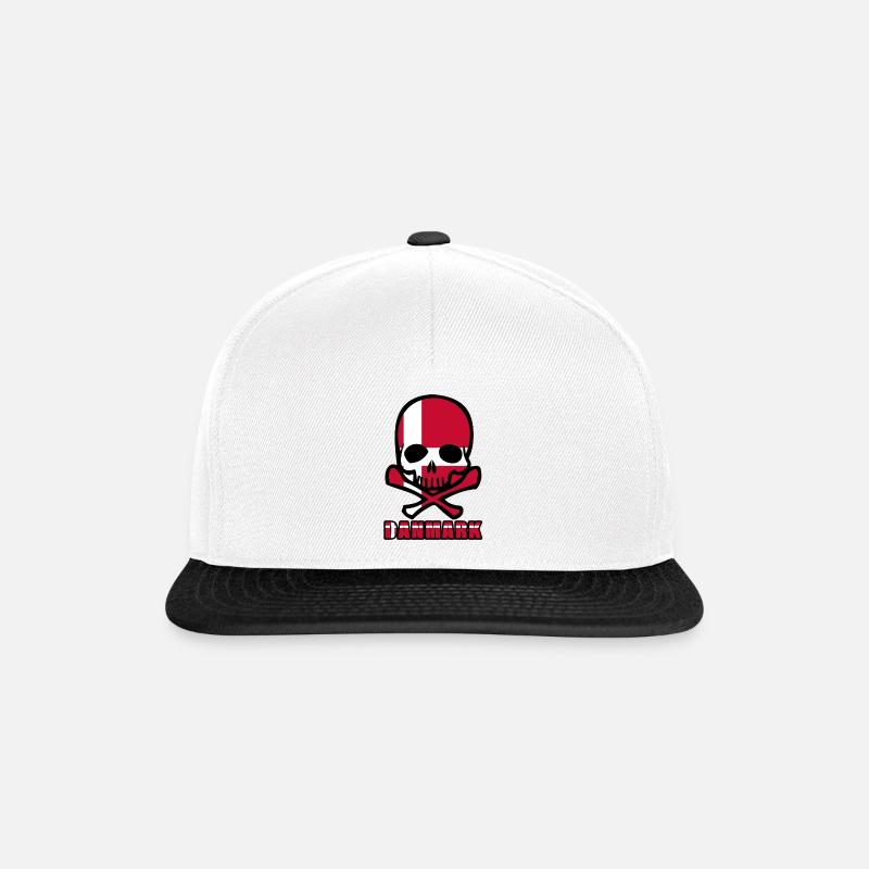 Denmark - Snapback Cap - white/black