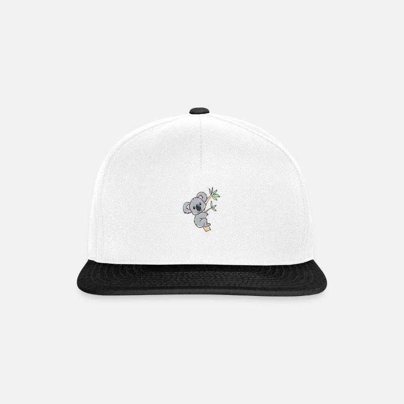Koala - Snapback Cap - Weiß/Schwarz