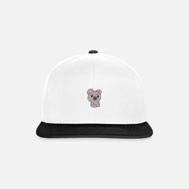 Koala - Snapback Cap - Weiß/Schwarz