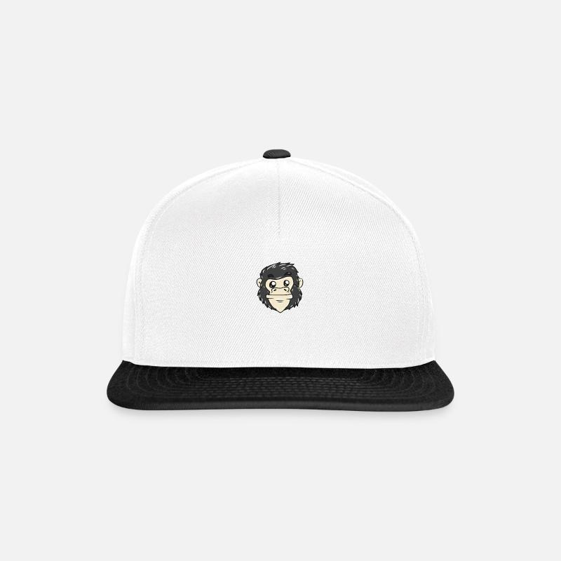 Gorilla - Snapback Cap - Weiß/Schwarz