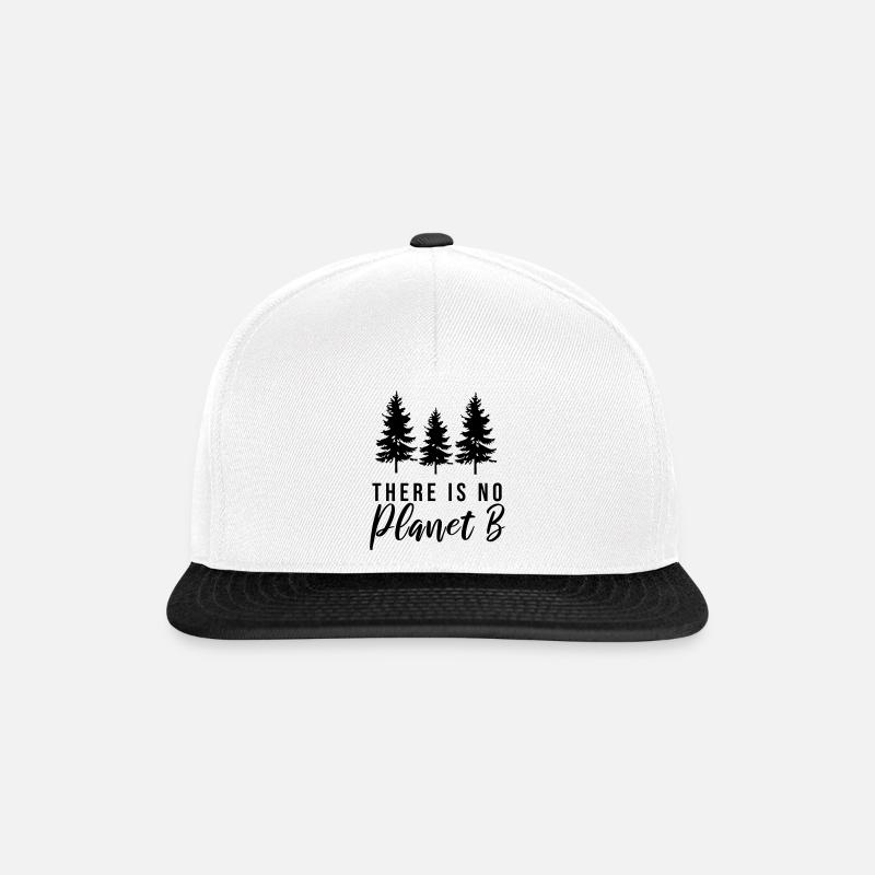 there is no planet b - Snapback Cap - white/black